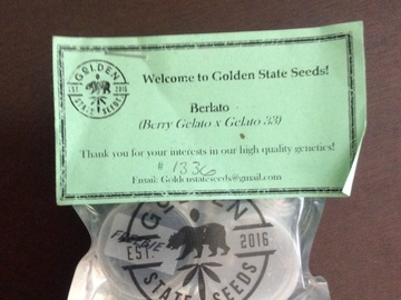 Selling: Golden State Seeds Berlato