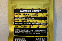Vente: Banana Runtz - Solfire Gardens- Sealed Pack