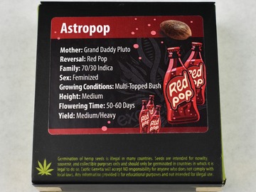 Sell: Astropop (Grand Daddy Pluto x Red Pop) by Exotic Genetix