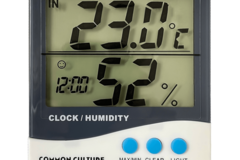 Vente: Common Culture Thermometer & Hygrometer with Large Display, Inside & Outside Function, Memory