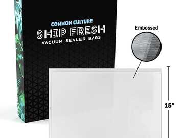 Venta: Common Culture Ship Fresh - Clear Vacuum Sealer Bags 15in x 20in (Pack of 100)