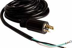 Vente: Power Cord, 8', w/6 Stripped Lead, 277V, AWG 16/3