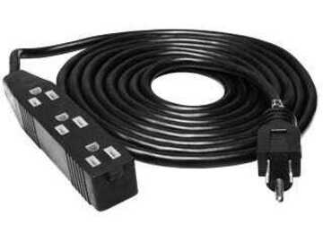 Venta: 120 Volt 25 ft Extension Cord w/ 3 Outlet Power Strip - 14 Gauge
