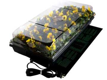 Jump Start Germination Station w/ Heat Mat, tray, 72 cell pack, 2 inch dome