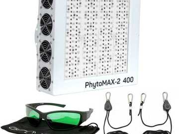 Vente: Black Dog LED - PhytoMAX-2 400W Grow Light w/ Method GroVision Room Glasses + Ratchet Light Hangers
