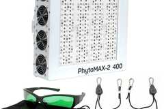 Black Dog LED - PhytoMAX-2 400W Grow Light w/ Method GroVision Room Glasses + Ratchet Light Hangers