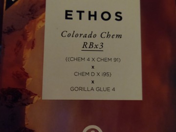 Sell: Ethos Colorado Chem OBO