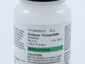 Vente: Sodium Thiosulfate, Anhydrous, 30g. NA2S2O3. STS ingredient