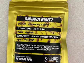 Sell: Solfire Gardens-Banana Runtz