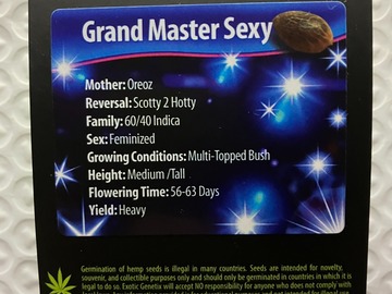 Grand Master Sexy from Exotic Genetix