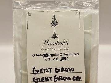 Vente: Humboldt Seed Org [Geist Grow OG]]