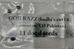 Sell: Doc d - Goji Razz (bodhi's cut) x Afkansastan/X18 Pakistani