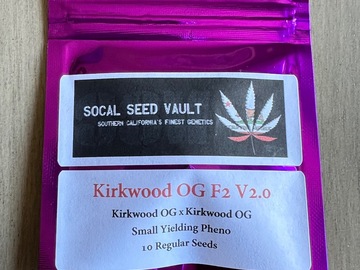 Vente: Socal Seed Vault - Kirkwood OG F2 V2.0 - Small Yield Pheno
