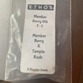 Vente: Member Berry x Temple Kush from Ethos