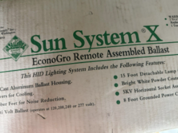 Sell: Sun Systems X 400 Watt HPS Ballast and Light