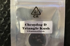 Vente: Chemdog D x Triangle Kush from CSI Humboldt