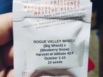 Vente: Massive Seeds:  Rogue Valley Wreck Regs