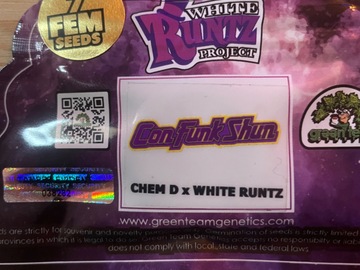 Vente: Chem D x White Runtz