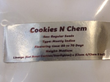 Sell: GREENPOINT- cookies N chem