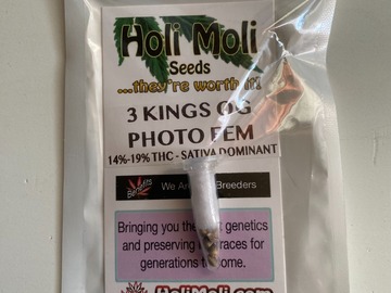 Venta: 6 FEMINIZED 3 KINGS SEEDS