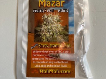 Venta: 6 FEMINIZED MAZAR SEEDS