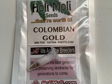 Sell: 6 FEMINIZED COLOMBIAN GOLD SEEDS