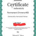 Venta: PERMANENT CHIMERA #35 12.5K CUT WITH COA
