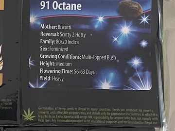 Sell: 91 Octane by Exotic Genetix