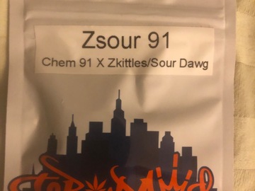 Sell: Zsour 91 (Chem 91 x Zkittlez/Sour Dawg) - Top Dawg Seeds