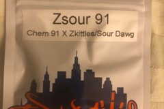 Venta: Zsour 91 (Chem 91 x Zkittlez/Sour Dawg) - Top Dawg Seeds