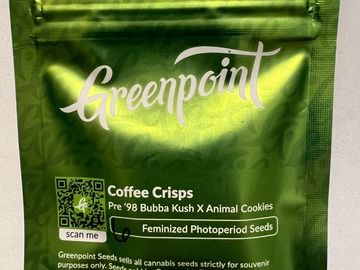 Sell: Coffee Crisps:  Pre '98 Bubba Kush x Animal Cookies (6 Fems)