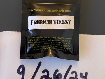 Venta: French Toast- Archive Seed Bank