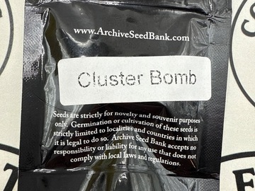 Verkaufen: Archive Seed Bank : Cluster Bomb