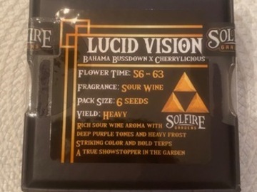 Sale: SOLFIRE GARDENS - LUCID VISIONS