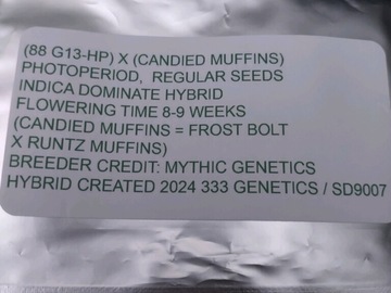 Sale: 88G13HP x (Frost Bolt x Runtz Muffins)