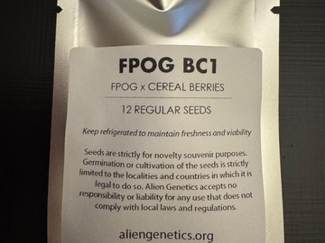 Vente: FPOG BC1 (Alien Genetics)