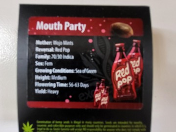 Vente: Red Pop line- Mouth Party by Exotic Genetix