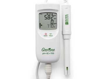 Sale: Hanna GroLine Waterproof Portable pH/EC/TDS/Temperature Meter HI9814 (new model)