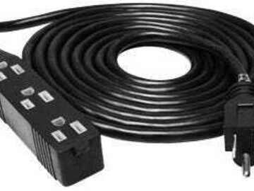 Verkaufen: 120 Volt 12 ft Extension Cord w/ 3 Outlet Power Strip - 14 Gauge
